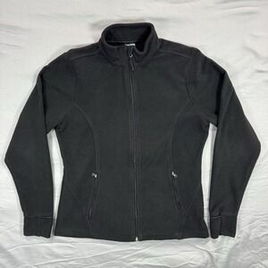 Champion Long Sleeve Full Zip Up Activewear Jacket Womens L Black Gorpcore